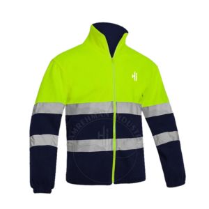 反光夹克冬季安全反光道路安全HiVis冰柜夹克织物建筑安全安全背心反光 - Product Image 2