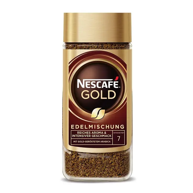 Nescafé riche en or et café instantané au goût lisse, prix de gros