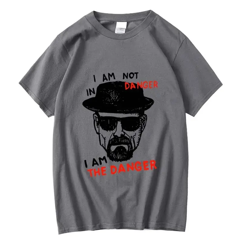 Men's T-shirt 100% Cotton Short Sleeve Breaking Bad Men T-shirt Casual Print Tops Funny Printed Fashion Summer Breathable