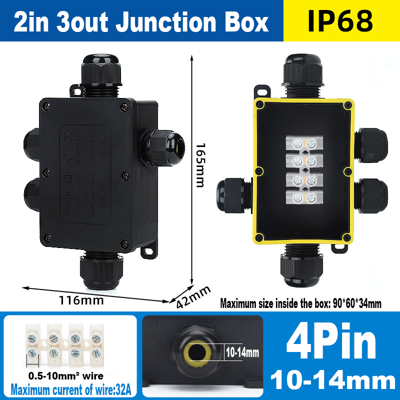 2in 3out large 4pin(10-14mm)