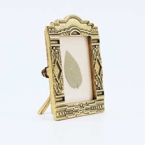 Vintage hình học Brass khung ảnh, đồng thau nhỏ khung <span class=keywords><strong>1</strong></span>,<span class=keywords><strong>5x2</strong></span> "Tân gia món quà - Product Image 1