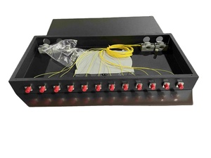 Marco de distribución óptica montado en rack de 19 \ "Panel de conexión de 12/48/96 puertos Red de telecomunicaciones ODF SC/LC/FC de fibra óptica de 24 núcleos - Product Image 2