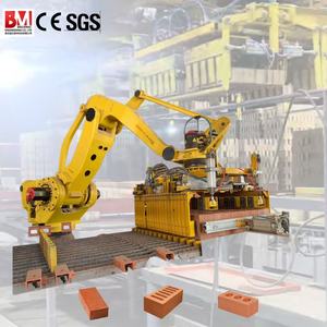 Máquina de bloques apiladores eléctricos de alto rango, robot de ladrillo, máquina de paletización apiladora de elevación de carga, máquina de fabricación de bloques de hormigón