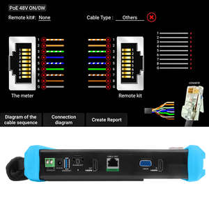 NF-IPC716 de pantalla táctil de 7 pulgadas, dispositivo de prueba de cámara 4K, ADHS Plus, TVI, CVI, AHD, SDI, IP, precio de fábrica - Product Image 5