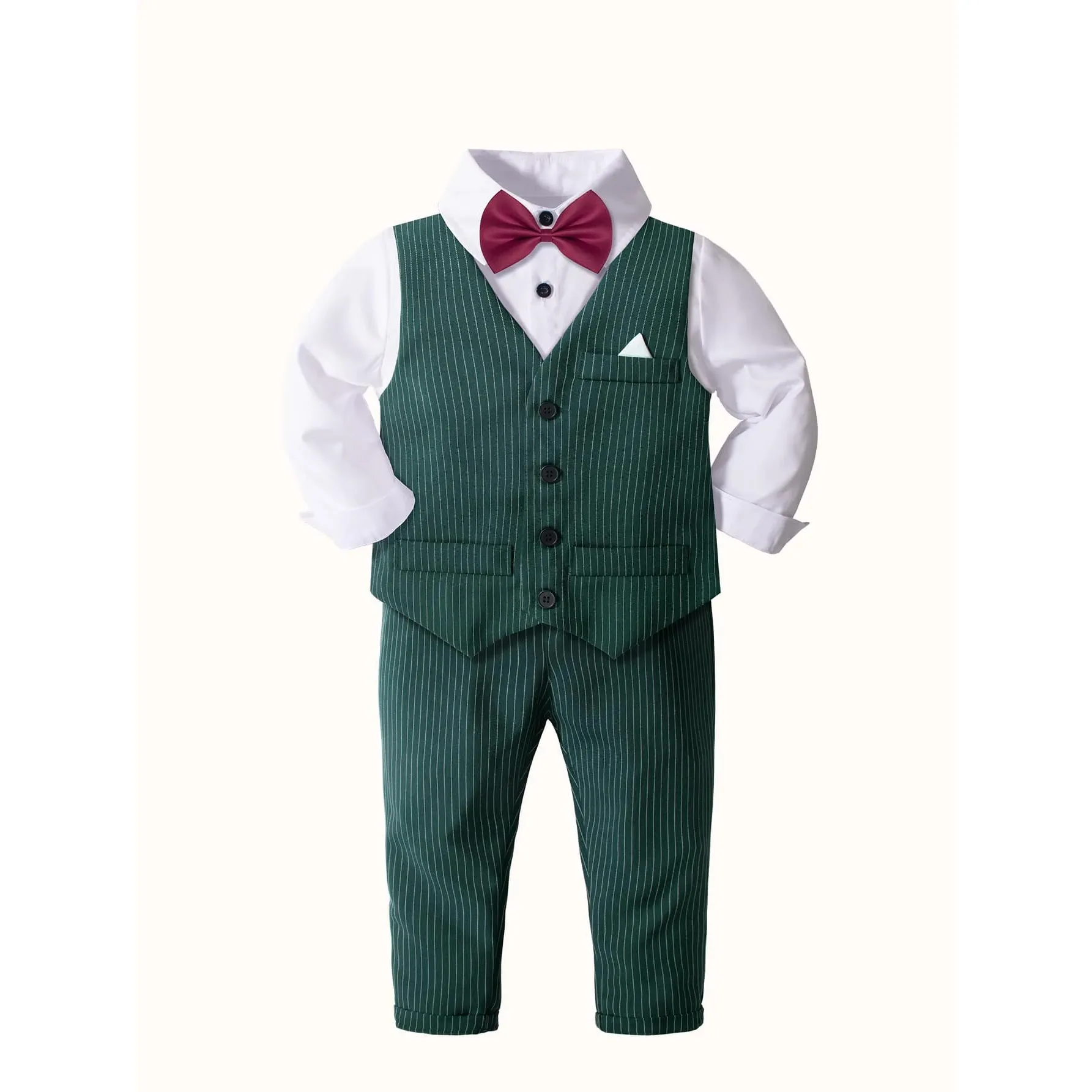 Crianças Moda 2023 Menino Ternos Menino Casual 2023 Personalizado Camisa Vest Kids Set Meninos Conjuntos De Roupas