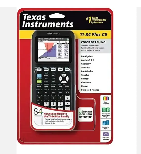 New Wholesale Texas Instruments TI-84 Plus CE Color Graphing Calculator Black