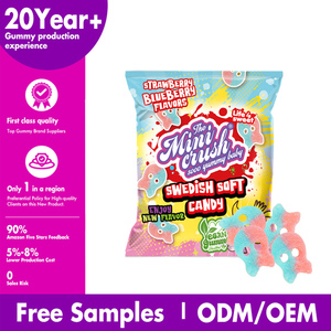 Minirush Thụy Điển nhai kẹo dẻo trái cây Việt Quất dâu chua ngọt hình hộp sọ nhai thạch đậu Kosher chứng nhận số lượng lớn - Product Image 4