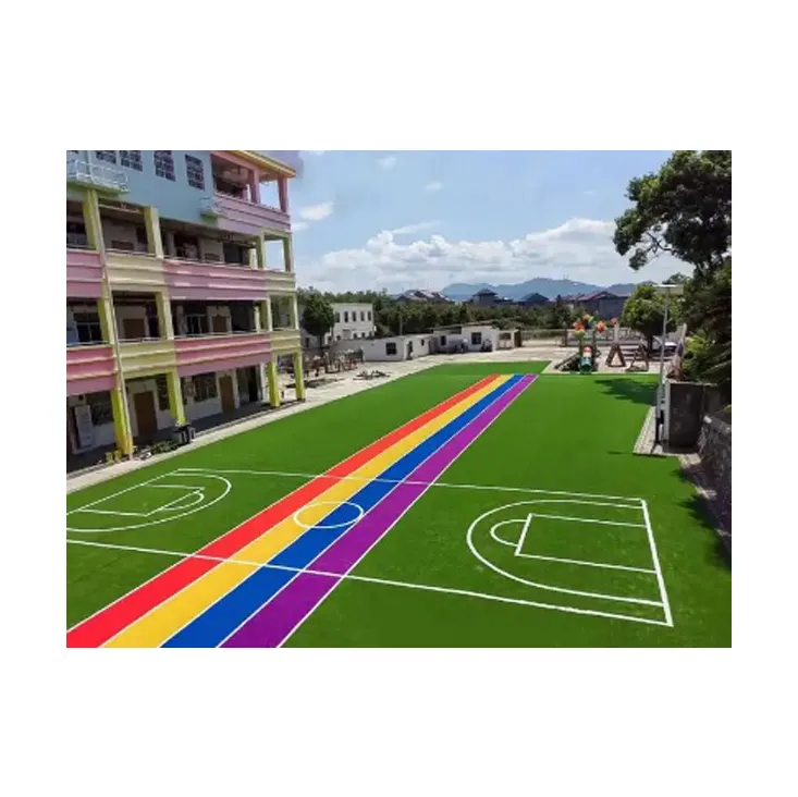 Artificial Turf Grama Multicolor Grama Unbeatable Qualidade Sintética para Sports Turf Disponível no Mercado de Atacado Preço