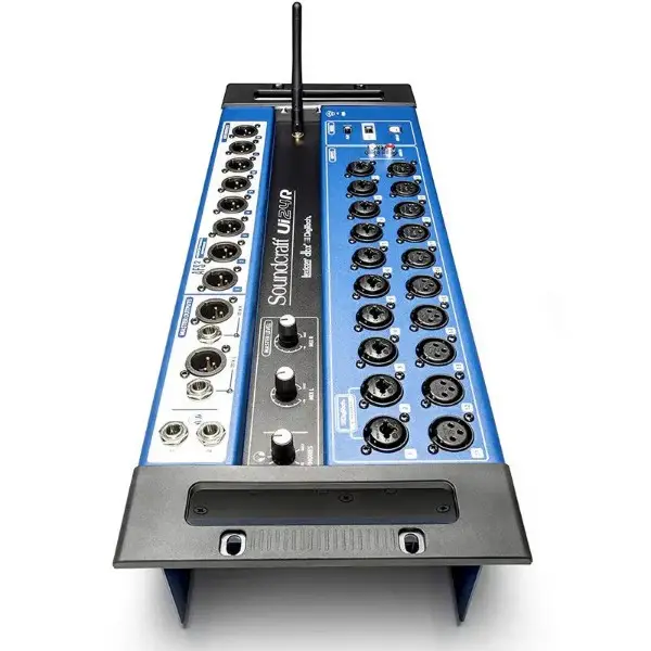 خلاط صوتي أصلي Ui24R رقمي 24 قناة مسجل USB متعدد المسارات مع تحكم لاسلكي