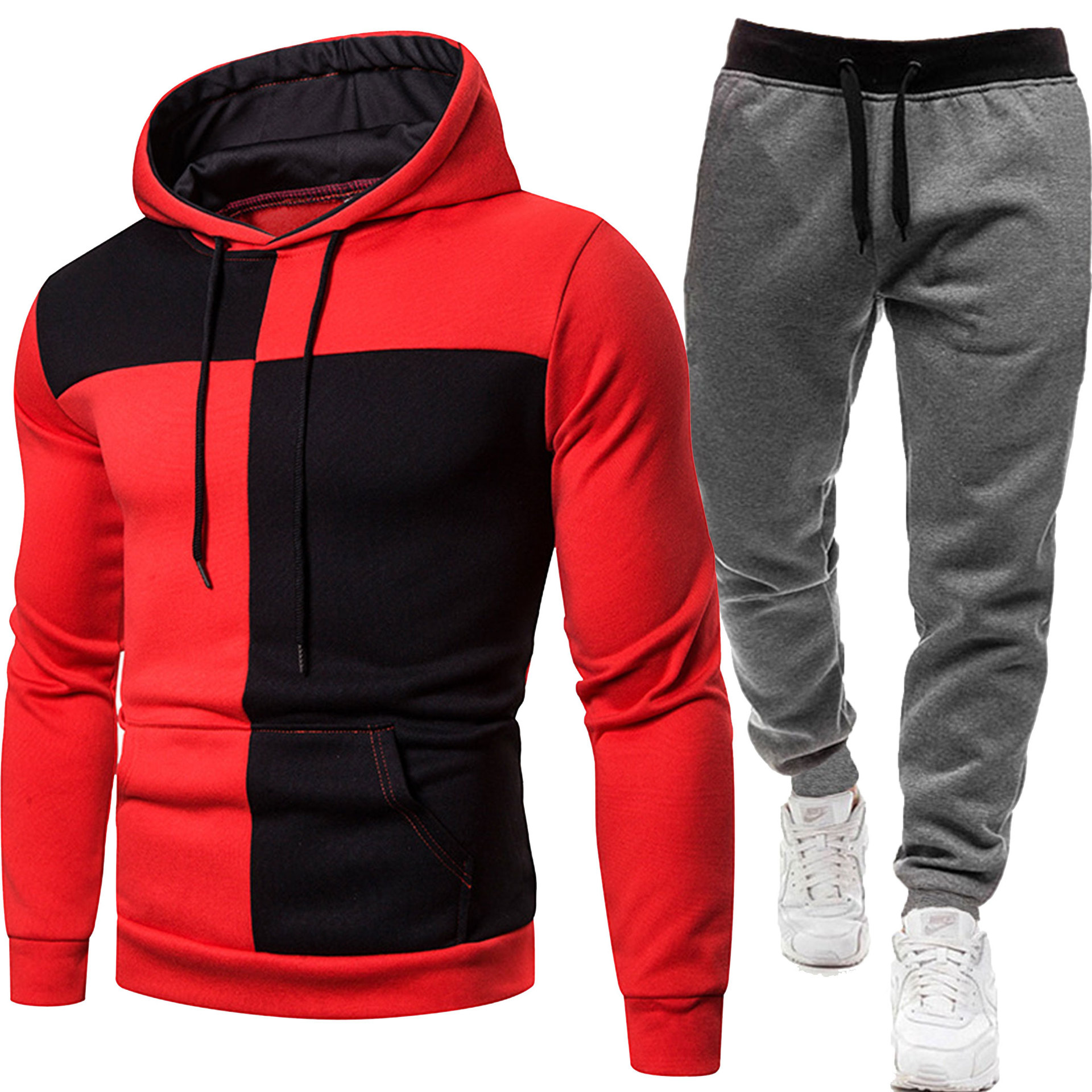 Red + Dark Gray