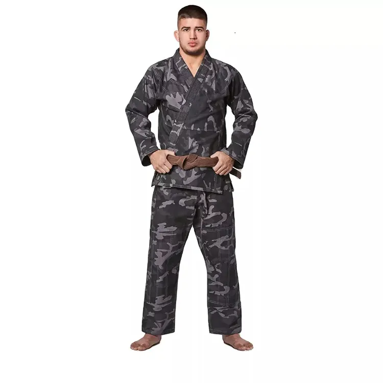 Gimnasio de Jiu Jitsu para homens, uniforme profissional liso branca para homens, quimono de BJJ/BJJ Gis, uniforme de Jiu Jitsu brasileiro