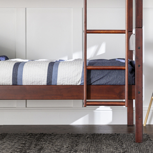 Ahşap mobilya çocuk yatak ile çocuklar için katı ahşap ranza Modern Minimalist çift katlı yatak