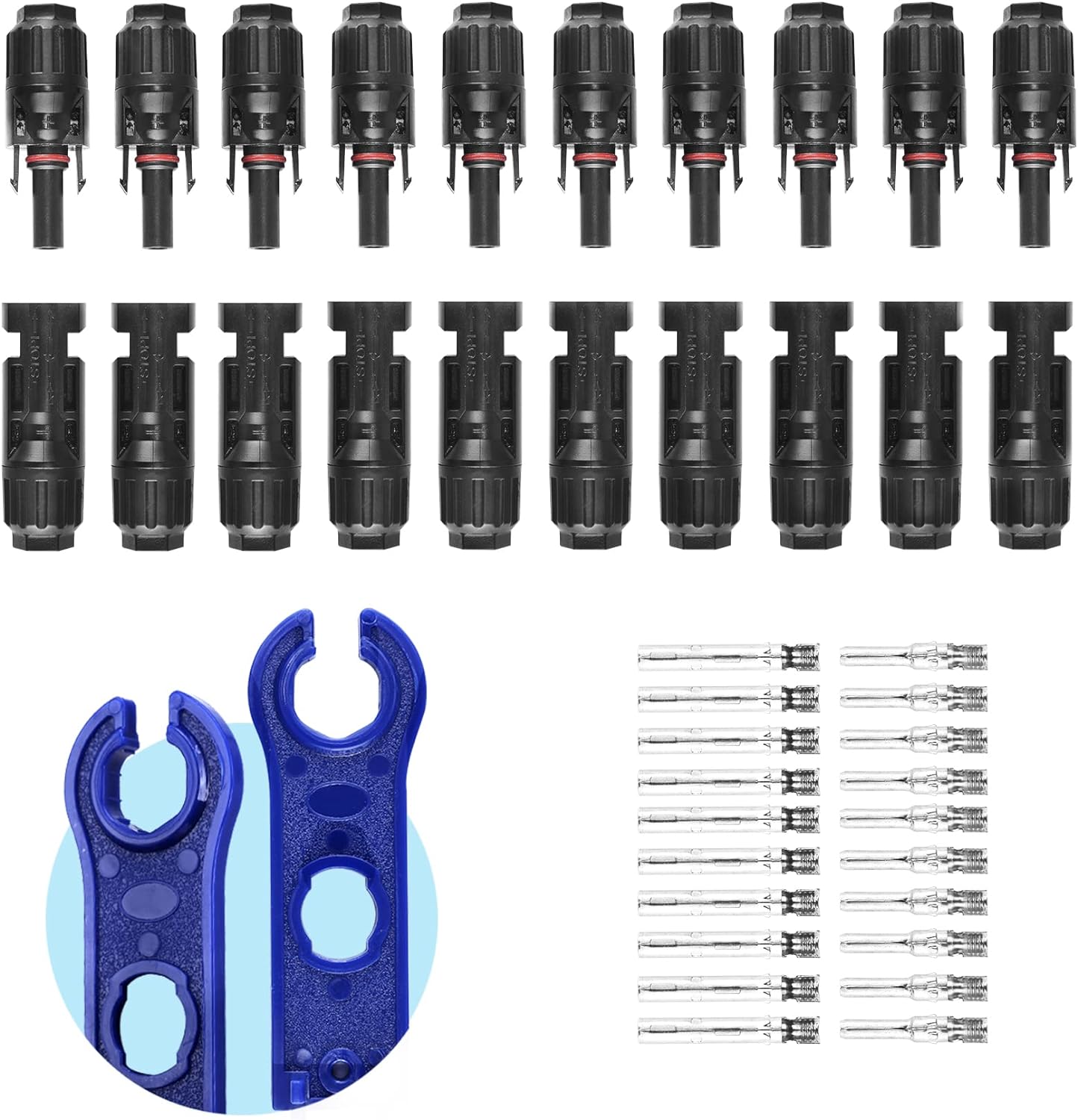 10PCS connectors +2pcs Spanners