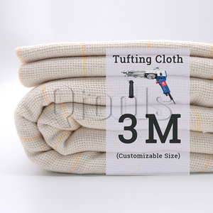 Ready Stock <strong>Factory</strong> Sale <strong>3M</strong> Tufting Fabric Primary Rug Tufting <strong>Cloth</strong> Monks <strong>Cloth</strong> With Yellow Guidelines for Tufting Gun - Product Image 1