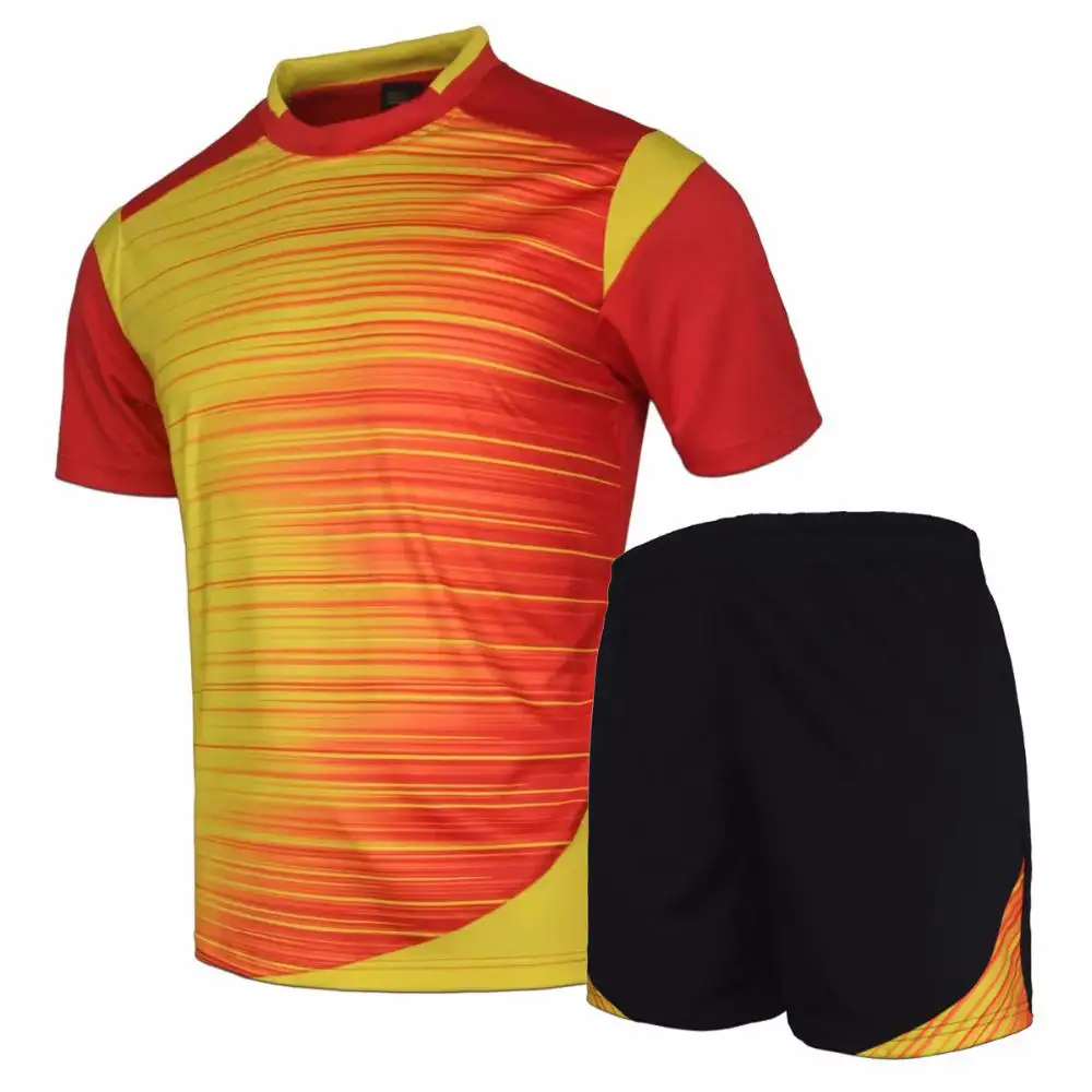 Nuevo modelo última impresión con uniforme de fútbol con logotipo personalizado/entrenamiento personalizado y ropa deportiva uniformes de fútbol para