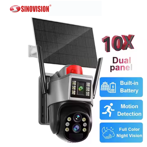 6MP กลางแจ้งสามหน้าจอคู่ไร้สาย2K PTZ 10X เต็ม HD ซูมตรวจจับการเคลื่อนไหวสองทางเสียงปลุกกล้อง Wi-Fi - Product Image 2