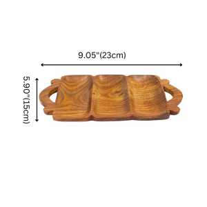 通用汽车Impex制作的厨房和家用实木面包托盘食品展示用手工木制矩形托盘 - Product Image 2