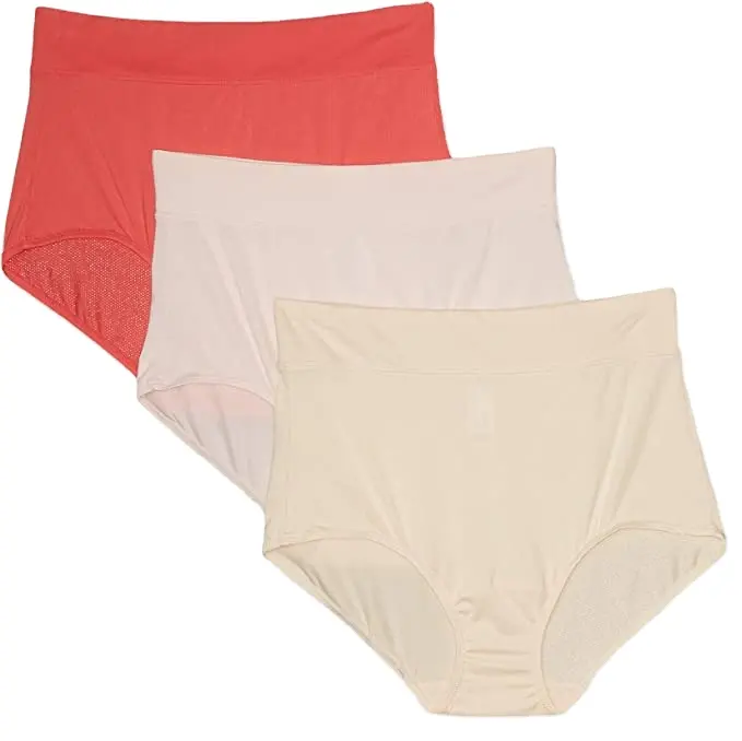 Nueva llegada para Menstrual Sexy Women Wear Sexy Set Imágenes Pink Lovely Bragas Bordado Algodón OEM Anti Modal Technics Eco