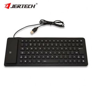 Francés Usb con cable Mini Roll Up impermeable para Pc Notebook Laptop personalizado especial conveniente teclado de silicona PC plegable - Product Image 3