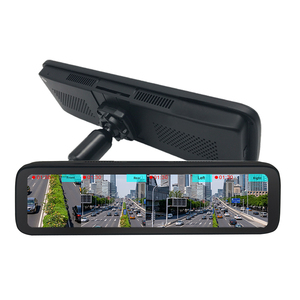 12英寸仪表板后视镜汽车DVR 4pcs 720P摄像机汽车录像机G传感器360度视图256G sd卡 - Product Image 1