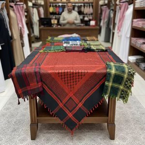 Chất Lượng Cao Cấp Keffiyeh Mô Hình Người Đàn Ông Của Arab Vuông Khăn 100% Cotton Thoáng Khí & Bền Bốn Mùa Shemagh - Product Image 5