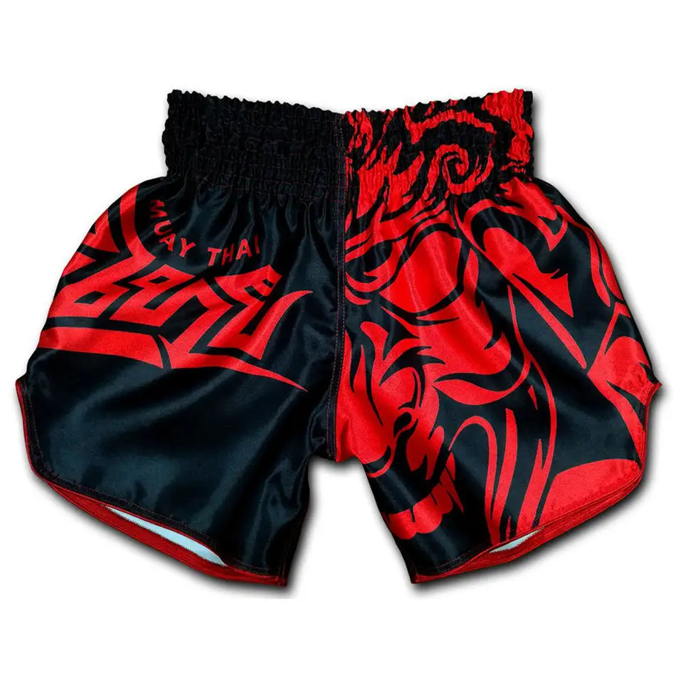 Oem Großhandel Stretchy Fight Mma Kick Boxen Muay Thai Shorts / Custom Muay Thai Box shorts mit individuellem Muster