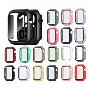 2 in 1 360 Degree Full Watch Tempered Glass Cover Watch Screen Protector Case for <strong>Apple</strong> Iwatch Series <strong>7</strong> 6 SE - Product Image 2