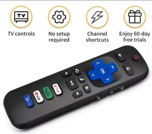 All-in-One Streaming Remote for Roku-Enabled Smart TVs with Quick Access to Netflix, Hulu, and Sling - Product Image 2