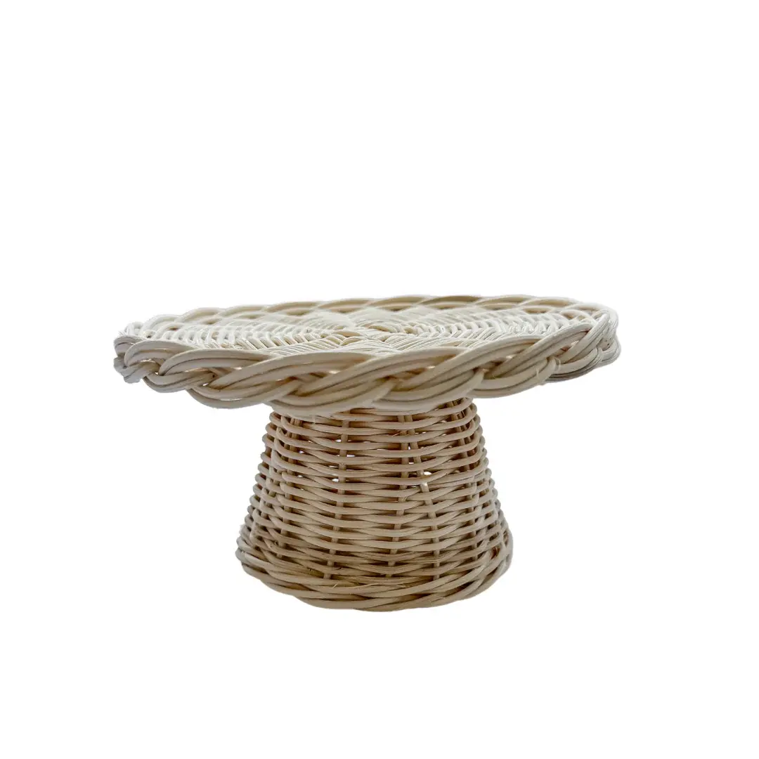 Graceful Kids Rattan Cake Stand Toy Llamativo ratán Cake Stand para niños Juguete