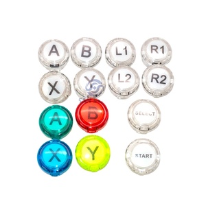 Кнопки NOT LED SANWA стиль Cherry MX Microswitch логотип X Y Start выберите для ПК MAME Raspberry Pi Кнопка части аркадная кнопка - Product Image 1