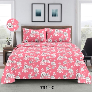 King Size Soft <strong>Bedding</strong> Set - Premium Digital Printed Cotton Sheets for Bedroom and Home Decor Experience the Perfect Combination - Product Image 3