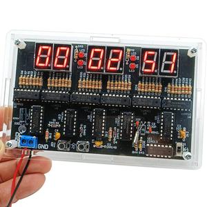 Kit orologio fai da te DC4.5V-5.5V a 6 cifre Display automatico del tempo fai da te sveglia Kit di allenamento per studenti e diyer