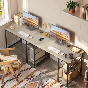 Escritorio para ordenador, L moderna en forma de mesa de estudio, nuevo estilo de diseño - Product Image 5