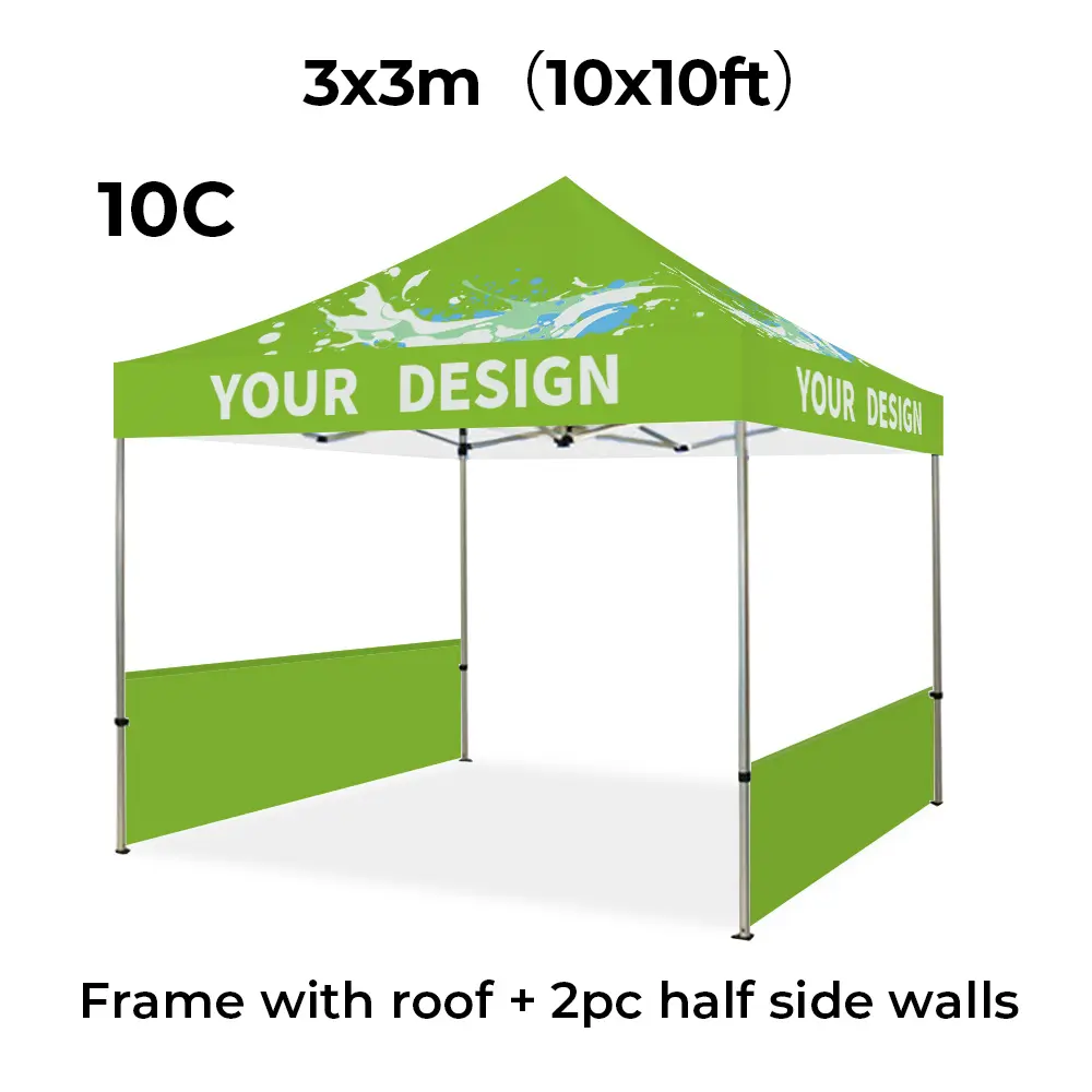 Aluminum Frame Folding Waterproof Gazebo Pop Up Canopy Tent for Printed 10x10 10x20 Outdoor Event Party Trade Show Custom Logo