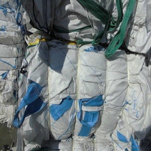 Beyaz PP Jumbo büyük çanta hurda polipropilen atık plastik malzeme Jumbo çanta