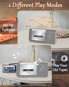 带调幅/调频内置扬声器盒式录音机的便携式盒式录音机 - Product Image 5