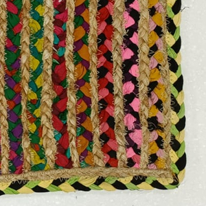 En çok satan üstün kaliteli Chindi Durry lider tedarikçi çok renkli yapılmış jüt ve pamuk dekoratif Area Rug 24 'x 36'