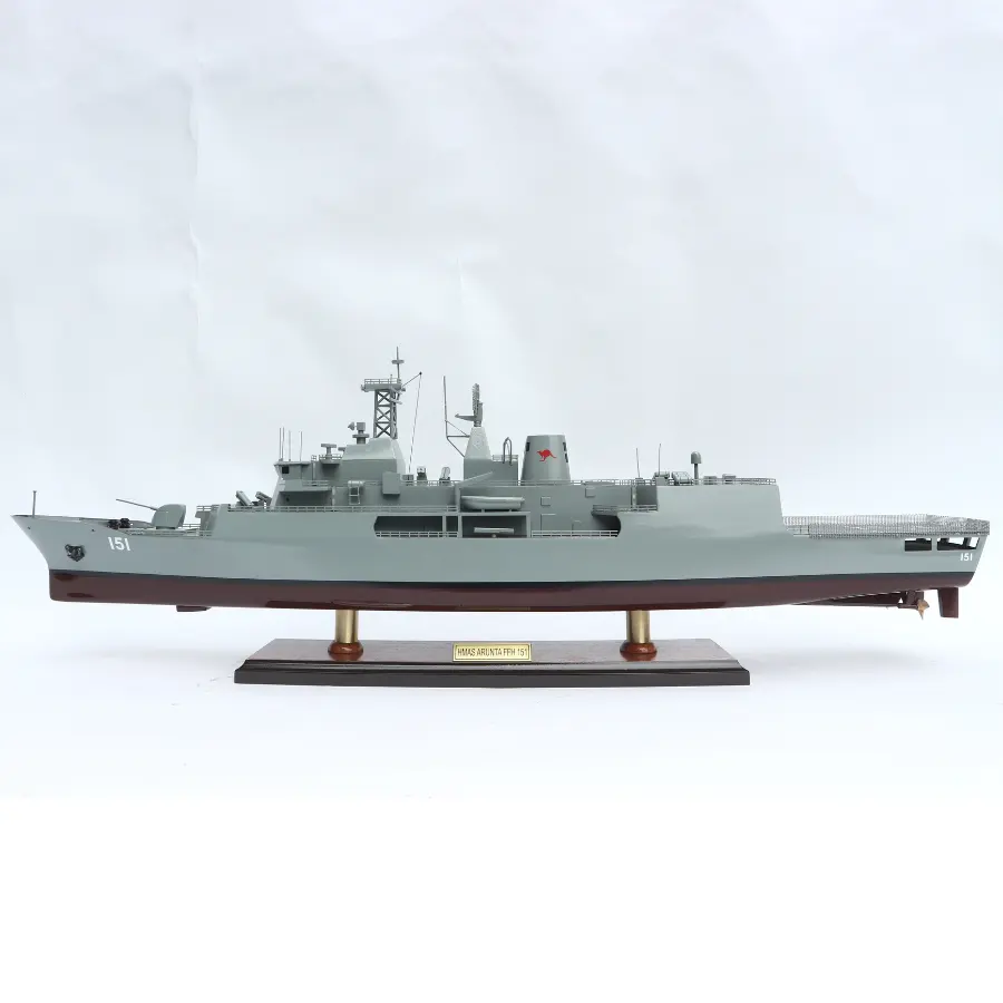 HMAS ARUNTA FFH 151 BATTLE SHIP alta qualità 100% modello di barca in legno fatto a mano _ modello artigianale in legno nuovo prodotto 2023