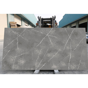 Nhà máy trực tiếp bền Scratch Resistant calacatta <span class=keywords><strong>grey</strong></span> đánh bóng <span class=keywords><strong>Quartz</strong></span> slab cho phòng tắm Vanity Countertop & nhà bếp đảo - Product Image 6