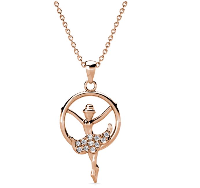 925 SILVER 18k Rose Gold Plated Necklace