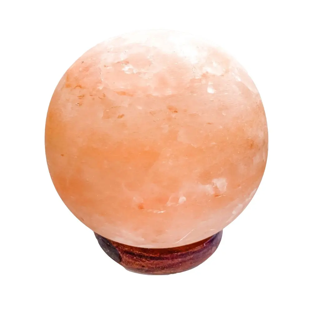 Lámpara rosa de sal del himalaya, purificador de aire Natural con forma de bola, potenciador del estado de ánimo, relajante, para empresas