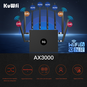 KuWFi 5G yüksek hızlı kapalı CPE yönlendirici ile çift bant Modem WiFi 6 & 5G SIM kart yuvası güvenlik duvarı QoS VPN USB ve LTE ağ - Product Image 3