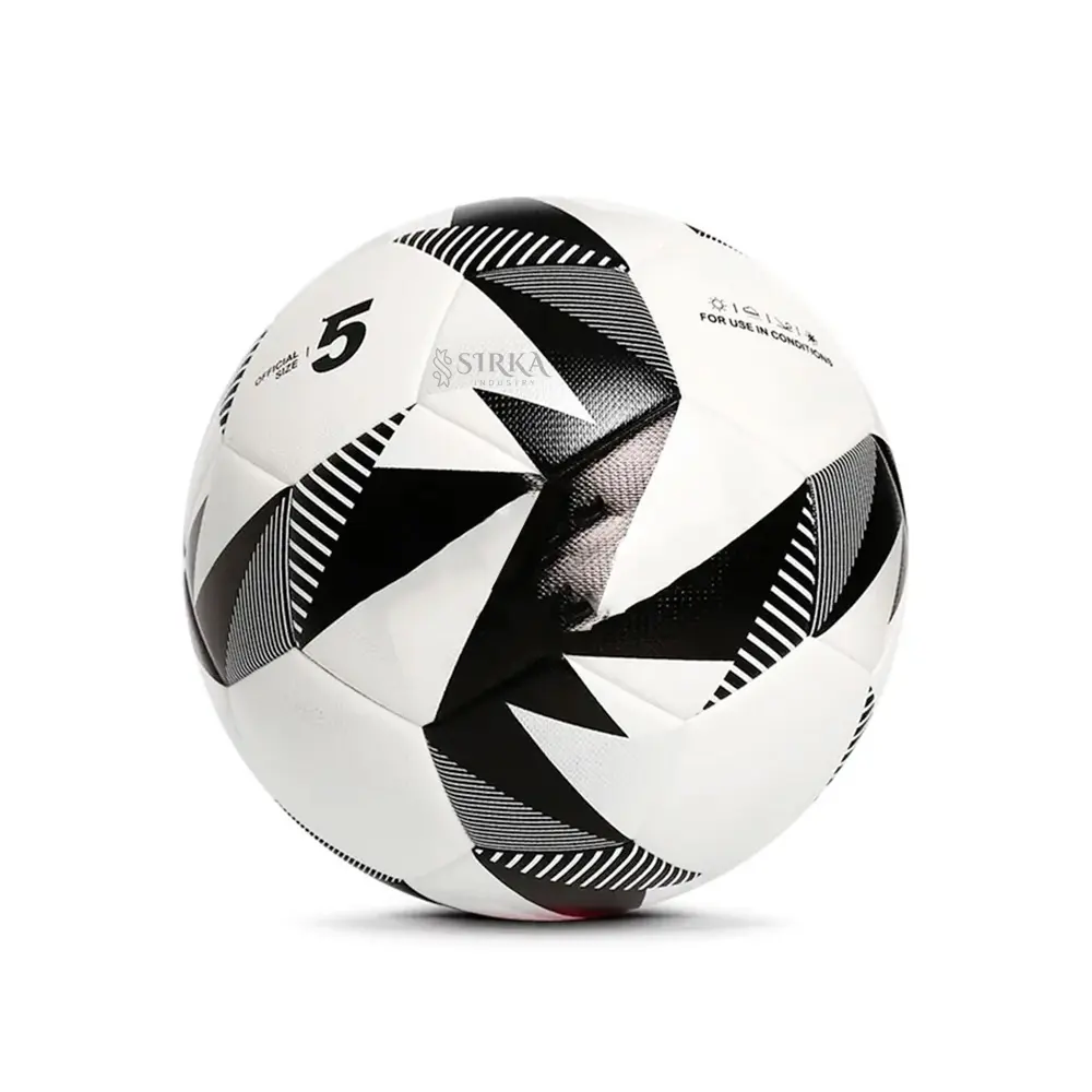 Balón de fútbol hecho a medida de alta calidad entrenamiento pu 5 material pelotas tamaño al por mayor balón de fútbol equipo de entrenamiento profesional