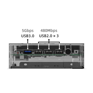 KISSINインテルコアI3-N305 (最大3.8GHz) 8C/8T 16GB LPDDR5 RAM M.2 SSDデュアル1000M LAN 4K Type-C WiFi 6 BT5.2ホームオフィスミニPC - Product Image 6