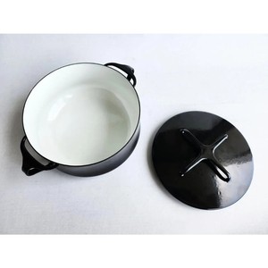 特价铸铁搪瓷涂层砂锅带盖手工厨具盘漂亮食物取暖器