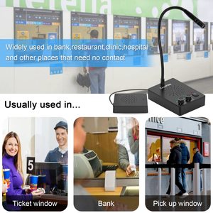 Daytech tedarikçiler pencere hoparlör interkom 2 yollu interkom sistemi anti-girişim hoparlör banka sayaç hastane için - Product Image 4