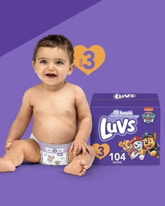 הגנה מפני דליפת רמת פרו-חד פעמי, חיתולים luvs (גודל 3,4,5,6,7) חבילת ספירה 294, הסיטונאי - Product Image 2