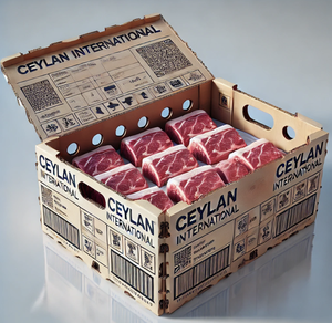 批发一次性瓦楞肉盒可定制纸肉纸盒，带鸡肉和香烟用标志 - Product Image 2