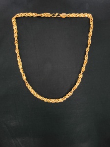 Quality Assured 22 CT Gold Plated <strong>Chain</strong> with Trendy Designed Solid Gold Handmade <strong>Chain</strong> for Sale by Exporters - Product Image 3