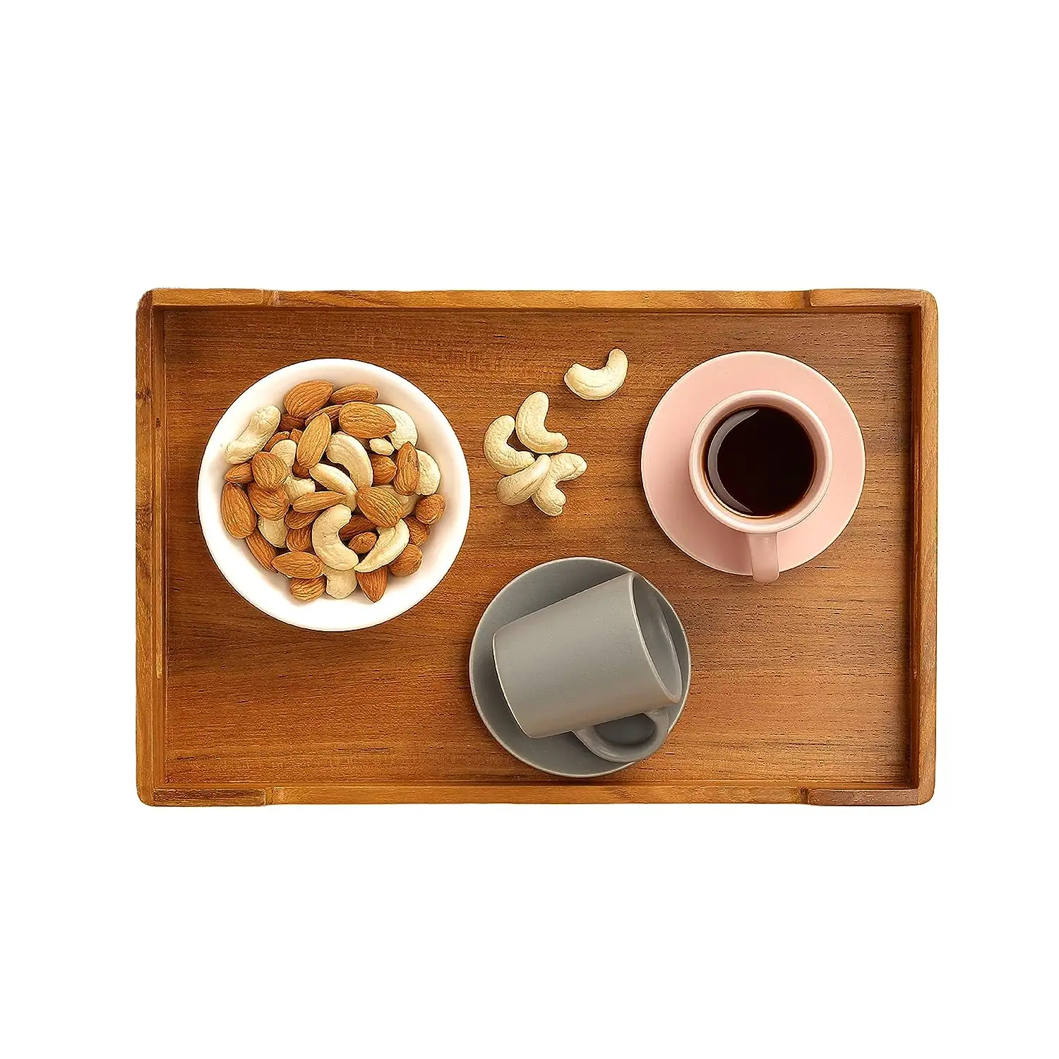 Schlussverkauf Mehrzweck-Küchenbrett mit individuellem Logo rechteckiges Bambusholz-Speisen-Service-Teller Holz-Bambusbrett